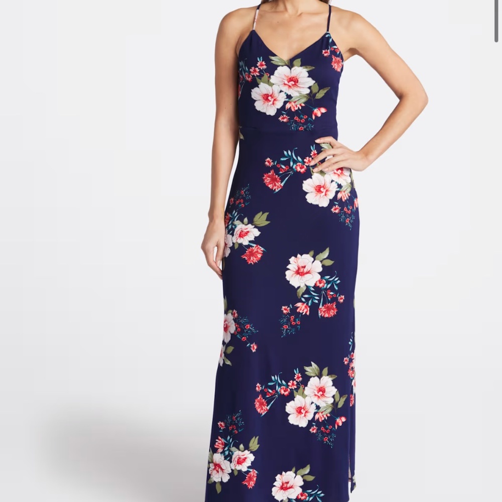 Knit floral dress